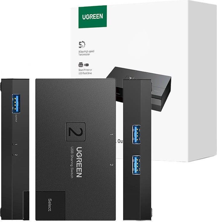 Przelacznik Ugreen Przelacznik USB 3.0 UGREEN 15149 15149 (6941876211494) KVM komutators