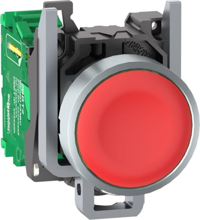 Schneider Electric Harmony XB4R Glowka bezprzewodowego i bezbateryjnego przycisku z nadajnikiem Czerwona Metalowa ZB4RTA4 ZB4RTA4 (360648033 komutators