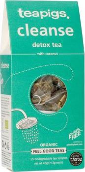 Teapigs HerbataTeapigs Clean N Green Detox Tea 15 saszetek 5060136753558 (5060136753558) piederumi kafijas automātiem