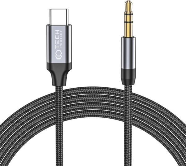Kabel USB Tech-Protect USB-C - mini Jack 3.5 mm 1 m Czarny (THP1582) THP1582 (9490713929070) USB kabelis