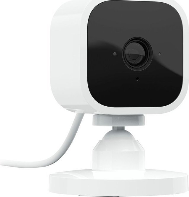 Kamera IP Amazon Mini wewnetrzna Blink 1080p bialy B07X6C9RMF (0840080526126) novērošanas kamera