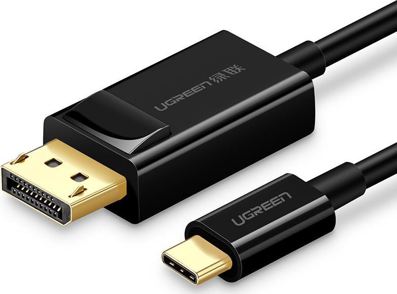 Kabel USB Ugreen USB-C - DisplayPort 1.5 m Czarny (6957303859948) 6957303859948 (6957303859948) USB kabelis