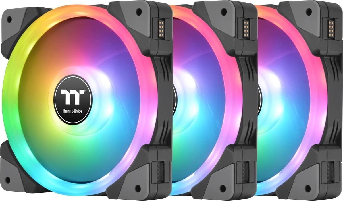 Thermaltake Swafan 12 RGB Fan, TT Premium 3 pack, 120 mm, exchangeable fan blades ventilators