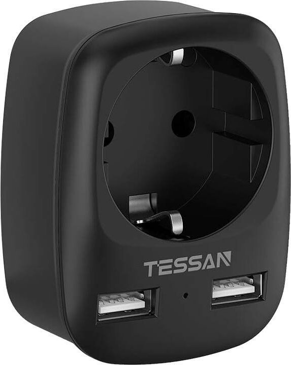 Tessan Adapter podrozny TS-611-DE-BK TV aksesuāri
