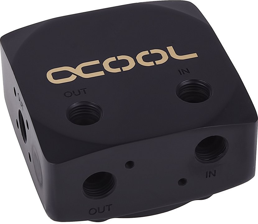 Alphacool Alphacool Eisdecke D5 Messing-Top - deep black WAZU-902 (4250197133203) ūdens dzesēšanas sistēmas piederumi