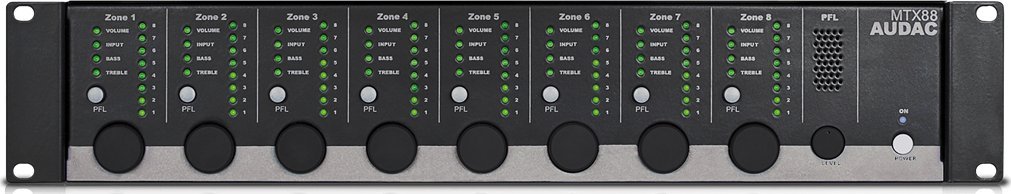 Audac AUDAC MTX88 8-zone audio matrix MTX88 (5414795028906) Satelītu piederumi un aksesuāri