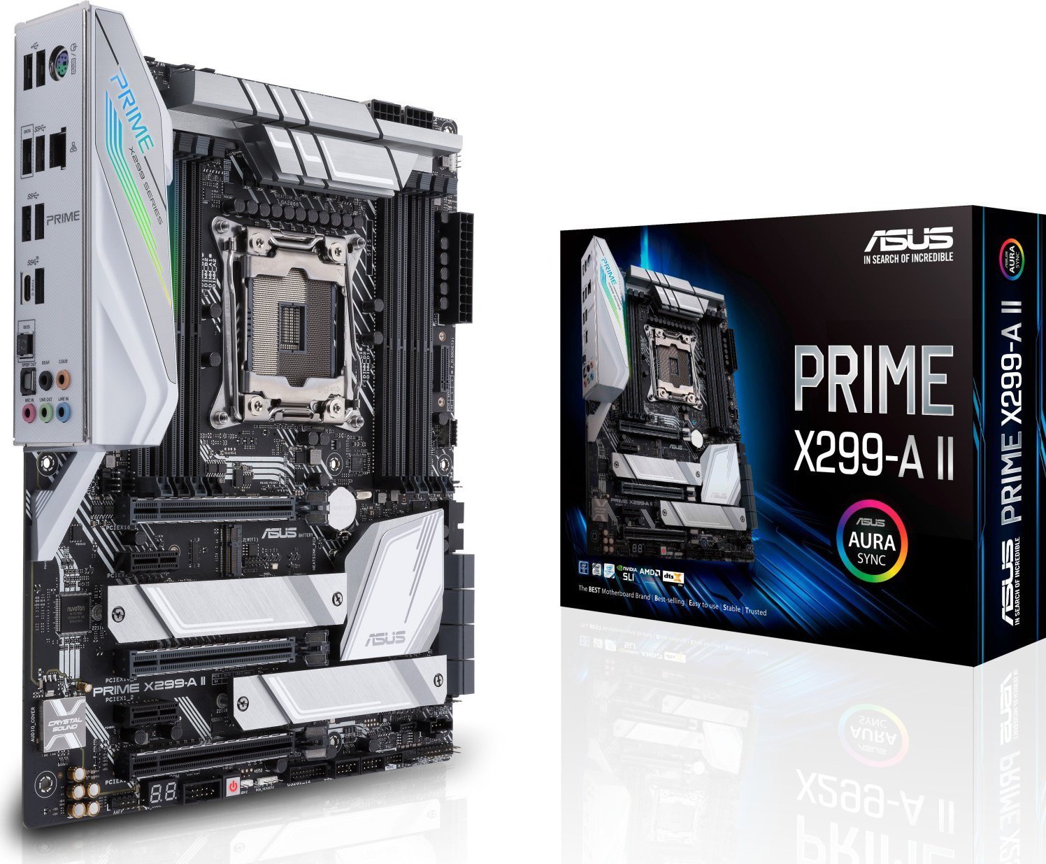 ASUS PRIME X299-A II, X299, LGA 2066, 8 x DIMM DDR4, USB 3.1 pamatplate, mātesplate