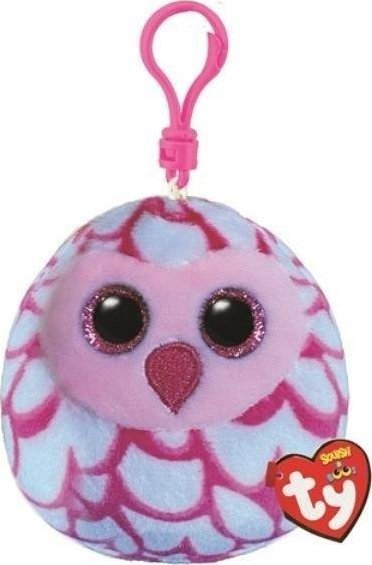 Breloczek TY Maskotka brelok TY Squish-a-Boos PINKY - rozowa sowa 8,5cm 39563 TY 39563 (008421395637)