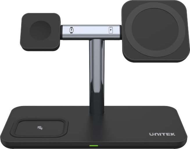 UNITEK MAGNETIC WIRELESS CHARGING STAND 3IN1, 15W iekārtas lādētājs