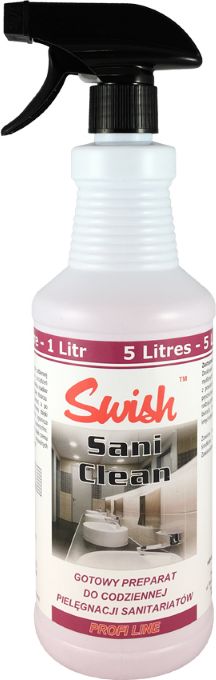 Swish Swish Sani Clean - Srodek do mycia lazienek w spray'u - 1 l SANI CLEAN (5907222514115) Sadzīves ķīmija