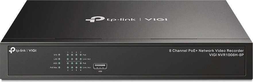TP-Link VIGI NVR1008H-8 P 8 Channel Video Recor videoreģistrātors