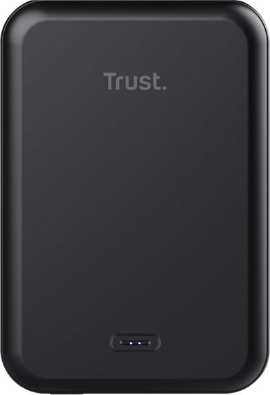 Trust Magno Lithium Polymer (LiPo) 5000 mAh Wireless charging Black Powerbank, mobilā uzlādes iekārta