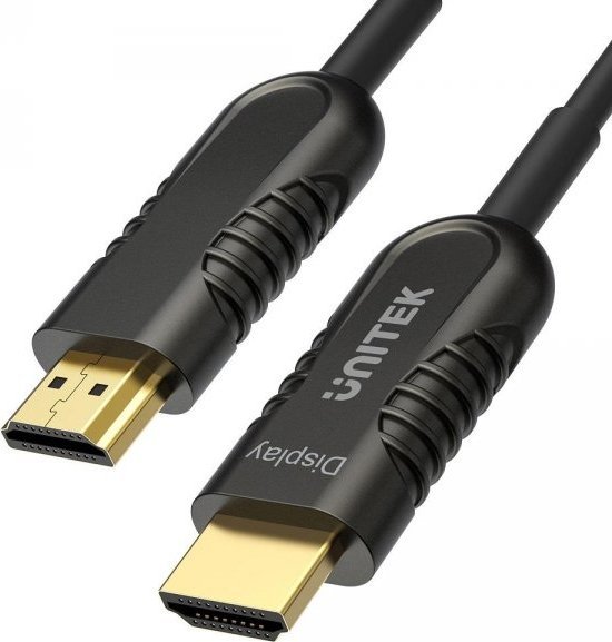 UNITEK HDMI FIBER OPTIC CABLE 2.0 AOC 4K 60HZ, 12M kabelis video, audio