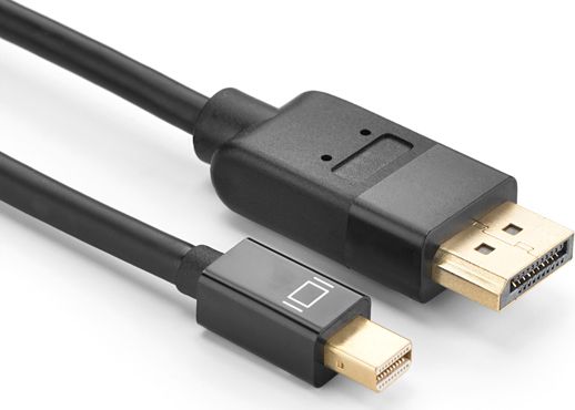 Ugreen Mini DisplayPort cable - DisplayPort UGREEN 4K 1.5m (black) kabelis video, audio