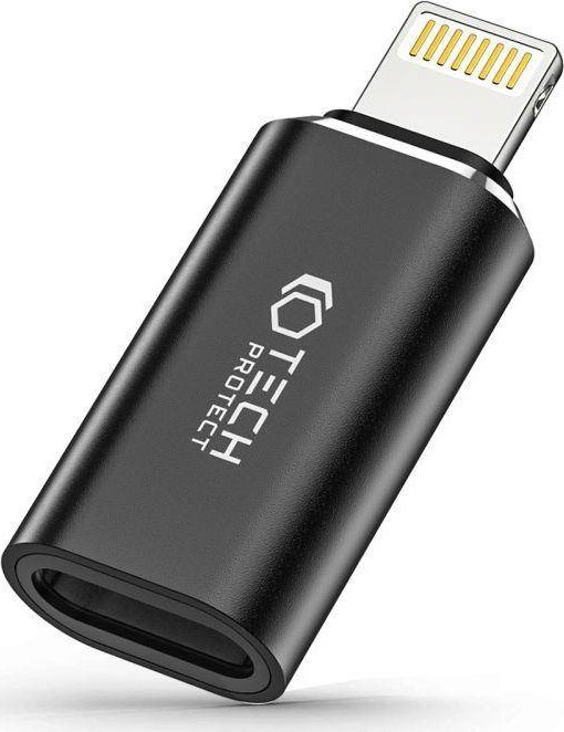Adapter USB Tech-Protect Adapter Tech-protect Ultraboost Lightning/USB-C Black THP1888 (9490713933800)