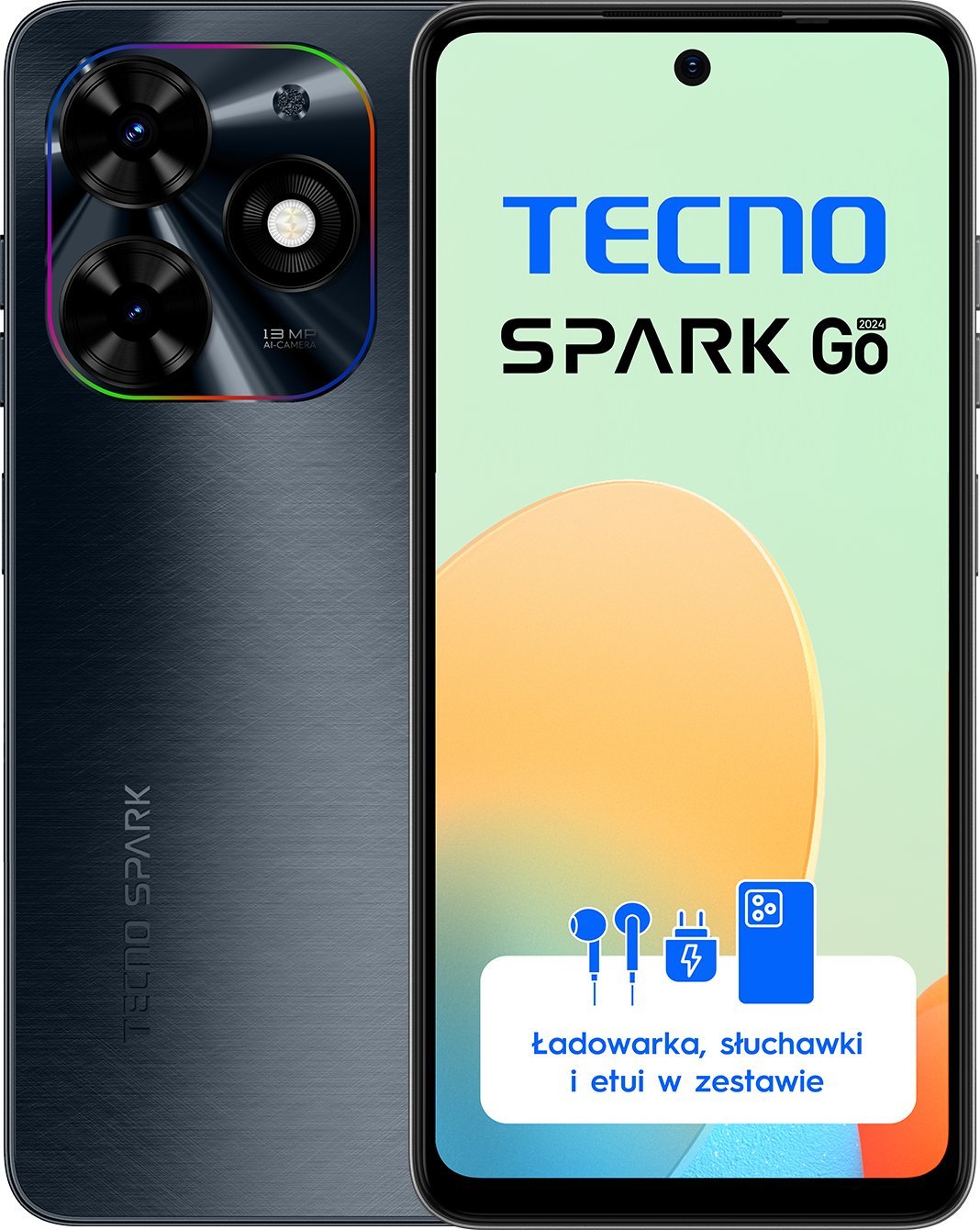 TECNO SPARK Go 2024 4/128GB Gravity Black Mobilais Telefons