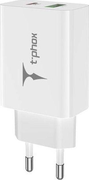 Ladowarka T-Phox Speedy 1x USB-A 1x USB-C 3 A 10758397 (6972165647670) iekārtas lādētājs