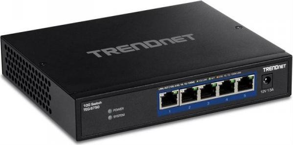 TRENDnet 5-Port 10G Switch komutators