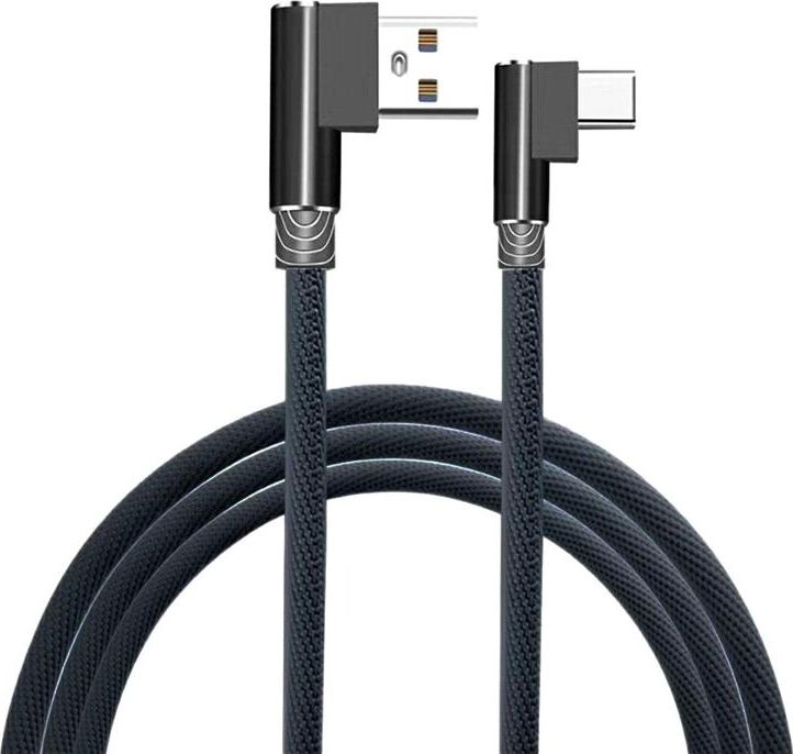 Kabel USB Aptel USB-A - USB-C 1 m Czarny (4347-uniw) 4347-uniw (5907621817862) USB kabelis