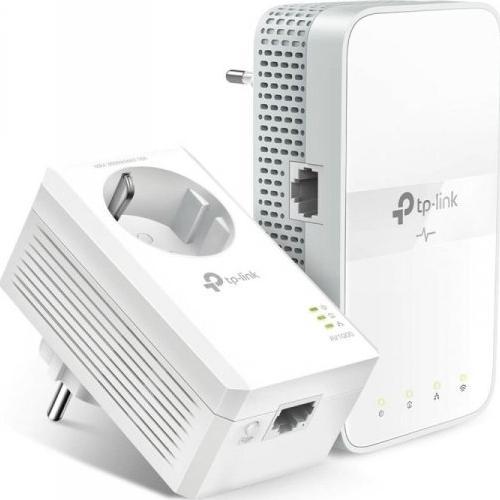 TP-Link TL-WPA7617 KIT V1 - Powerline Wi-Fi Kit - bridge - 802.11a/b/g/n/ac - wall-pluggable - with TP-Link TL-PA7017P datortīklu aksesuārs