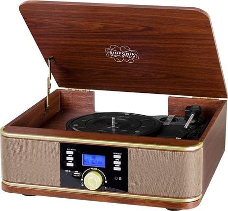 Gramofon Trevi Gramofon Trevi TT1042 BT wood 8011000028934 (8011000028934) magnetola