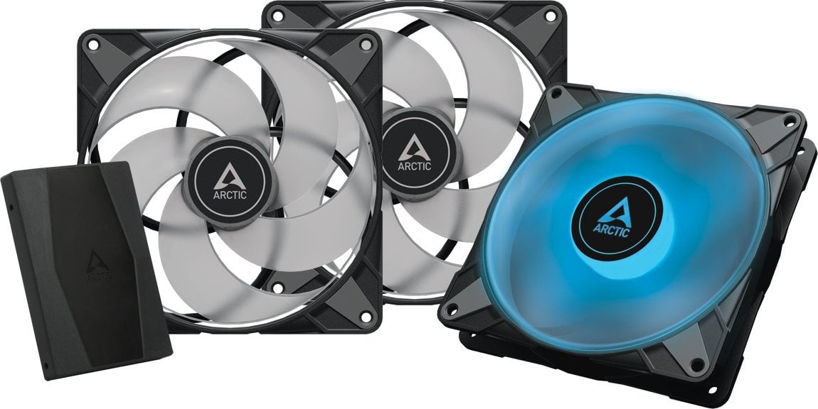 Case Acc Arctic P14 Fan 14cm PWM PST RGB Black 3 C aksesuārs datorkorpusiem