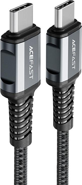 Kabel USB Acefast USB-C - USB-C 1.2 m Szary (6974316280538) USB kabelis