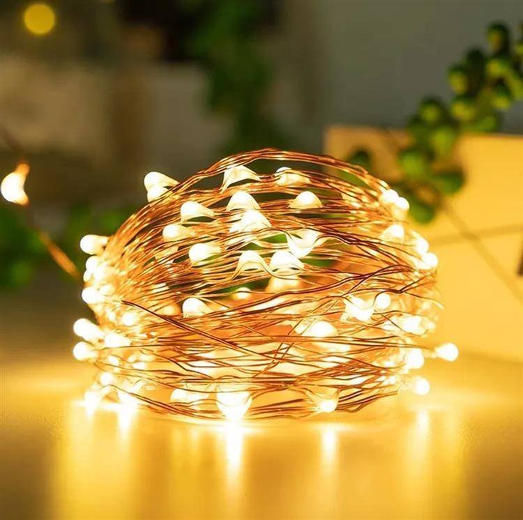 Lampki choinkowe Aptel 100 LED biale cieple ZD86 (5907621830311) Ziemassvētku lampiņas