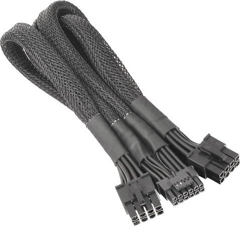Thermaltake TT Sleeved PCIe Gen 5 Splitter Cables 12VHPWR kabelis, vads