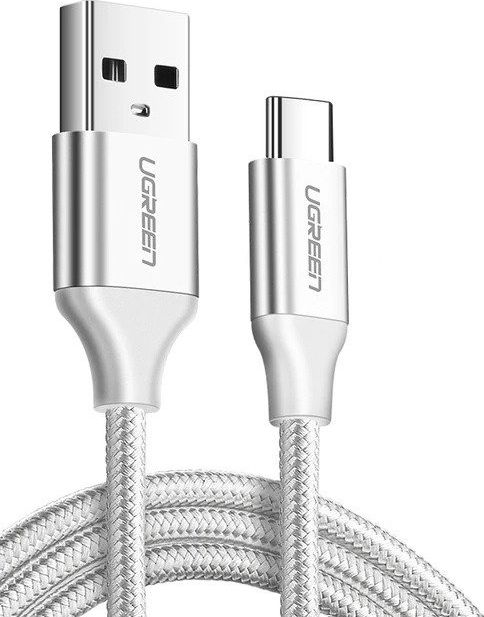 Kabel USB Ugreen USB-A - USB-C 1 m Bialy (60131) 60131 (6957303861316) USB kabelis