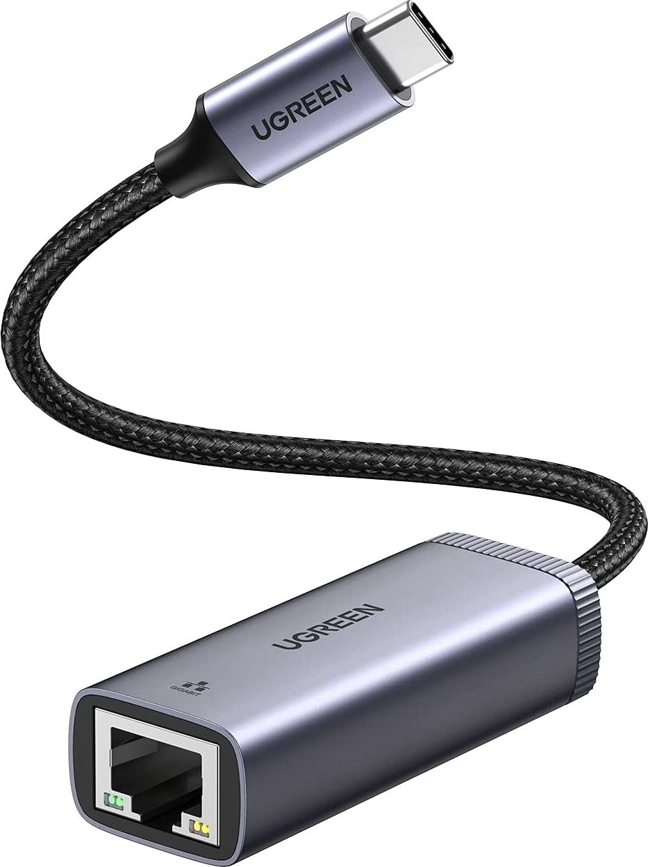 Karta sieciowa Ugreen UGREEN CM483 Adapter sieciowy USB-C do RJ45 (szary) tīkla karte