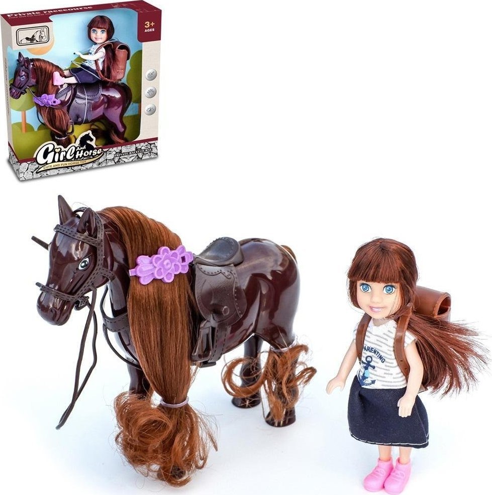 Trifox Lalka z koniem 517406 (5901353665265) bērnu rotaļlieta