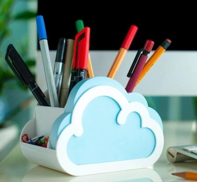 Thinking Gifts Cloud Notes Organizer na biurko z notesem Chmurka 441616 (5060213016095) biroja tehnikas aksesuāri