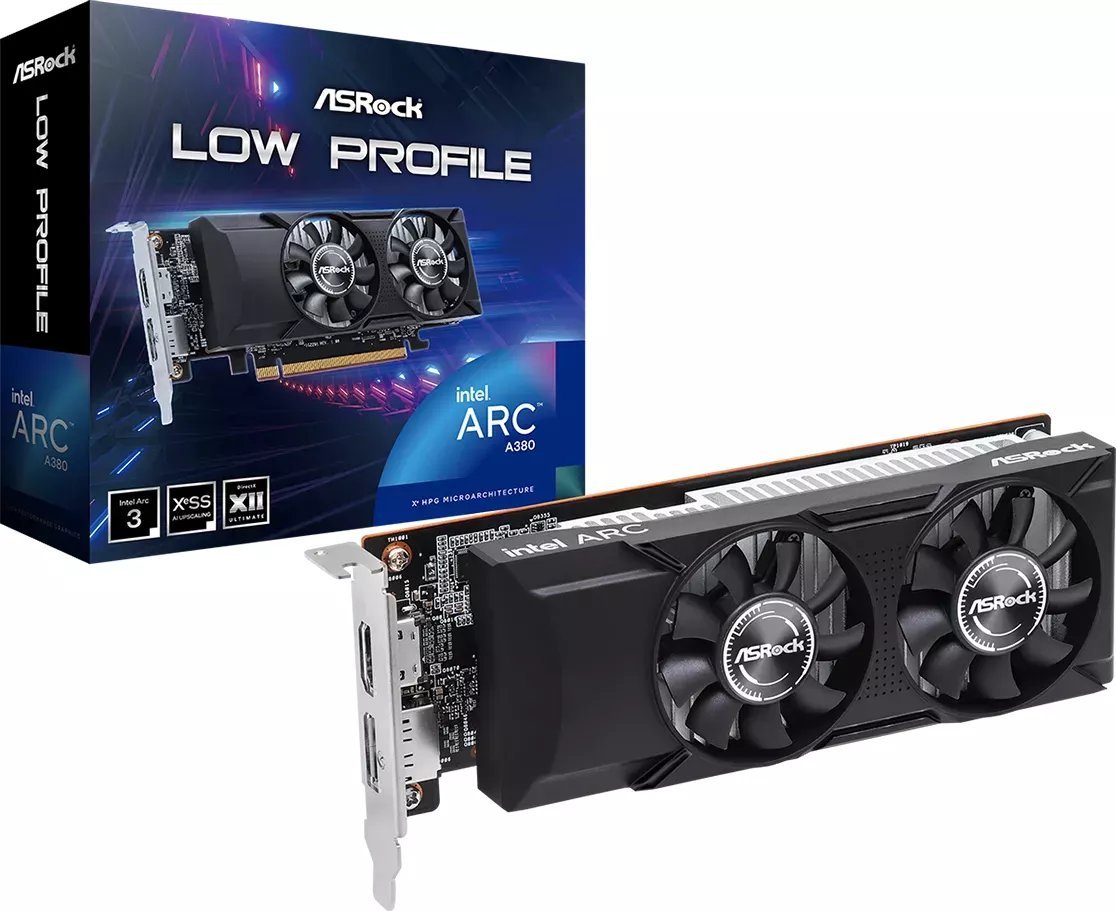 ASRock Arc A380 Low Profile 6GB GDDR6 (A380 LP 6G) video karte