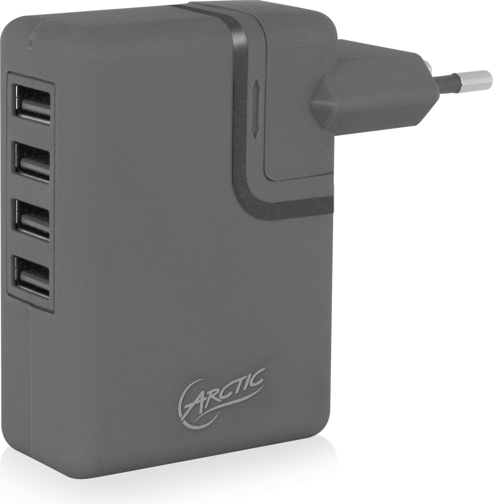 Ladowarka Arctic Charger PRO 4 Rev.2 4x USB-A 2.5 A (PSAEQ-AC02201-BL) PSAEQ-AC02201-BL (0872767004887) iekārtas lādētājs