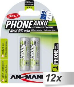 Ansmann Akumulator Phone AA / R6 800mAh 24 szt. 8254702 Baterija