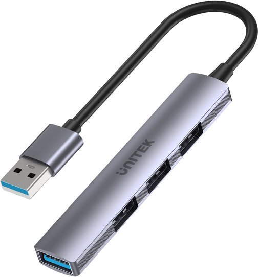 HUB Unitek H1208A USB-A / 3x USB-A 2.0, USB-A 3.0 USB centrmezgli