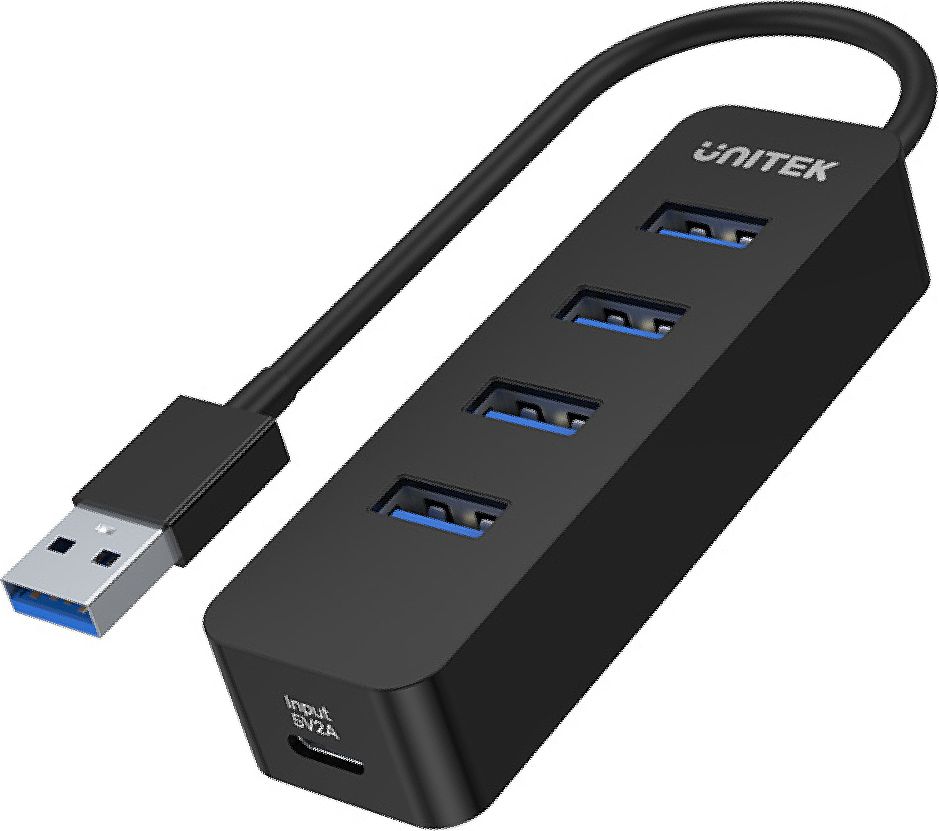 UNITEK HUB USB-A 4X USB-A 3.1, ACTIVE, 10W, H1117A USB centrmezgli
