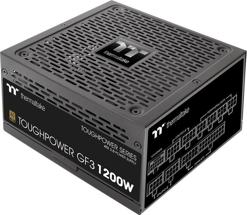 Thermaltake 1200W ATX3.0 Thermaltake Tt Toughpower GF3 PCIe Gen 5.0 Ready 80+ Gold Barošanas bloks, PSU