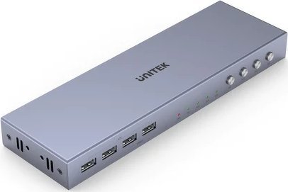 UNITEK KVM SWITCH 4K HDMI 2.0 4IN 1OUT + USB KVM komutators