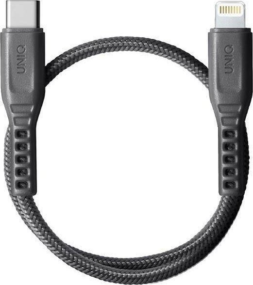 Kabel USB Uniq USB-C - Lightning 0.3 m Szary (UNIQ878) UNIQ878 (8886463671207) USB kabelis