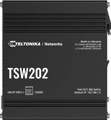 Managed switch TSW202 2xSFP 8xPoE+ Ethernet L2/L3 komutators