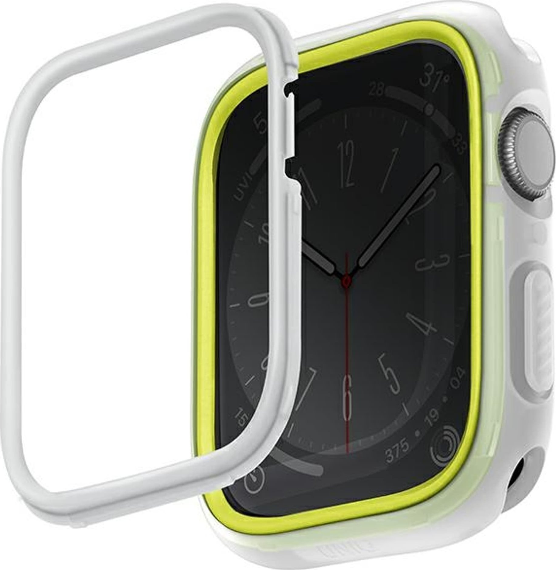 Uniq Etui UNIQ Moduo Apple Watch 4/5/6/7/SE/8 40/41mm limonka-bialy/lime-white UNIQ899 (8886463684405)