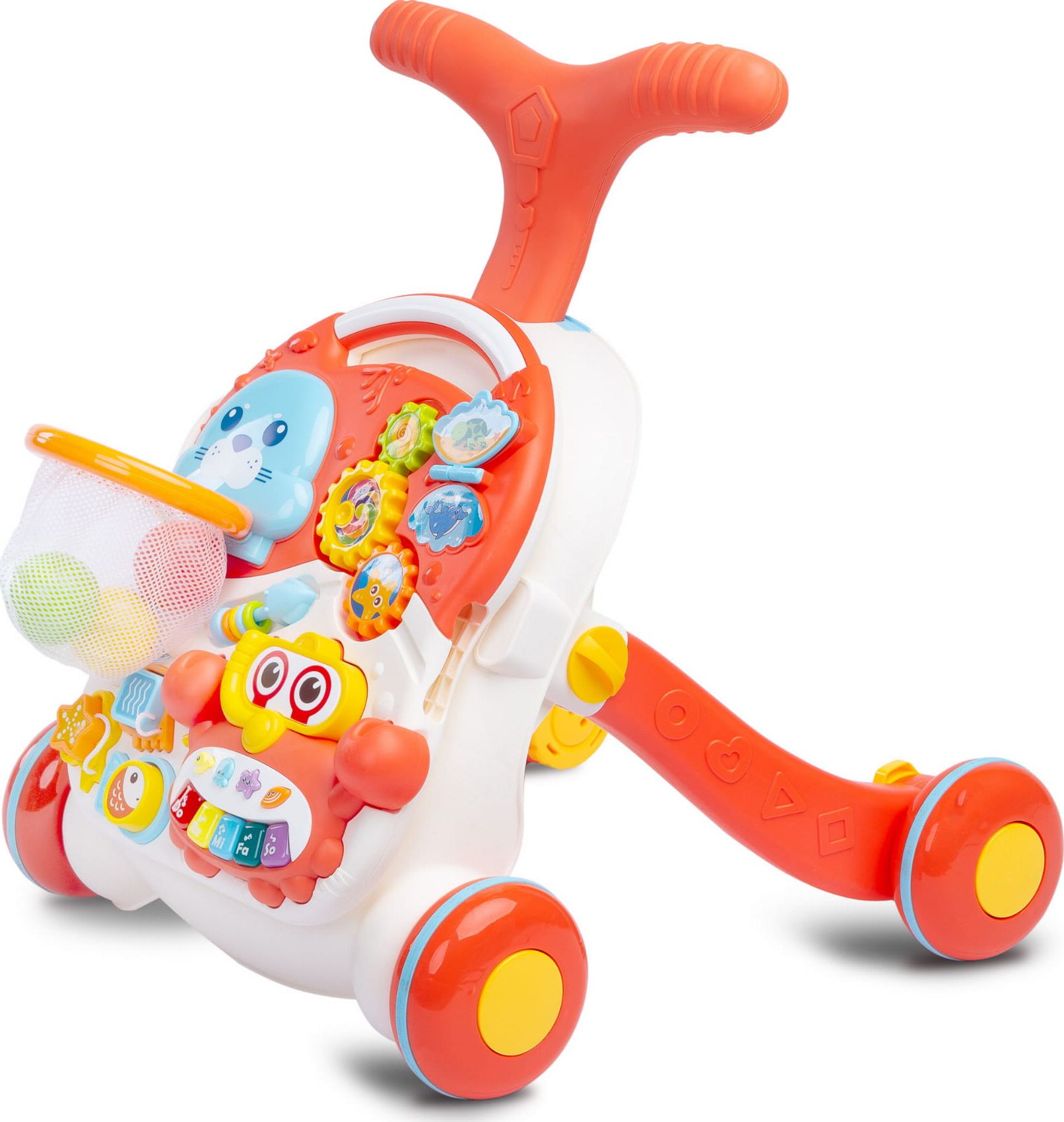Toyz Toyz Spark - Pchacz i stoliczek w jednym orange TOYZ-2096 (5908310387185) Bērnu staigulis