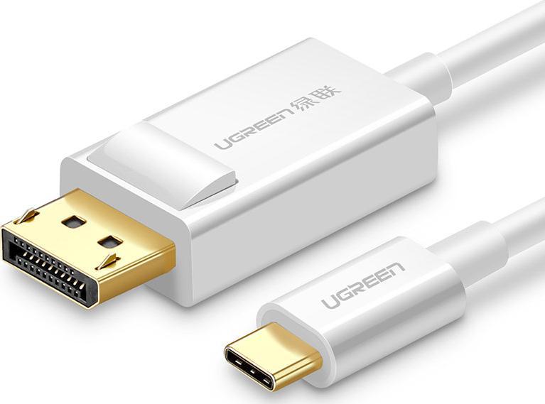 Kabel USB Ugreen USB-C - DisplayPort 1.5 m Bialy (6957303844203) 6957303844203 (6957303844203) USB kabelis
