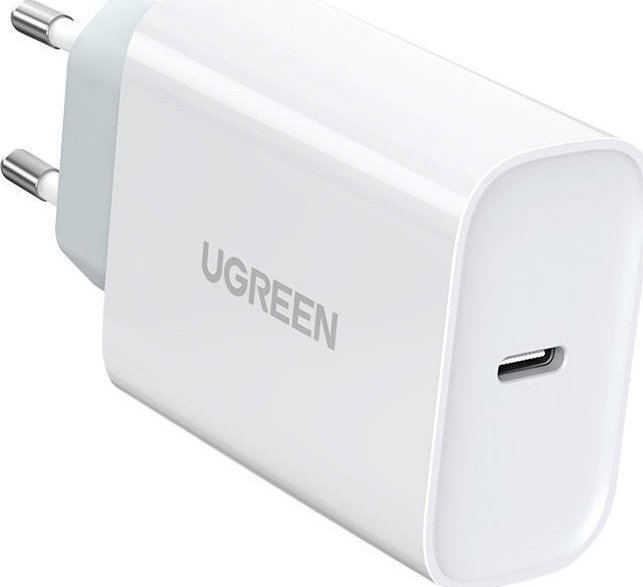 Charger UGREEN CD127, USB-C, PD3.0, QC4.0, 30W (white) iekārtas lādētājs