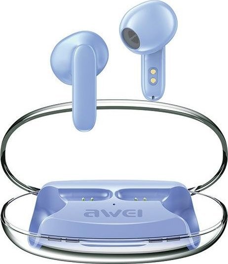 Bluetooth headphones 5.3 T85 ENC TWS blue austiņas