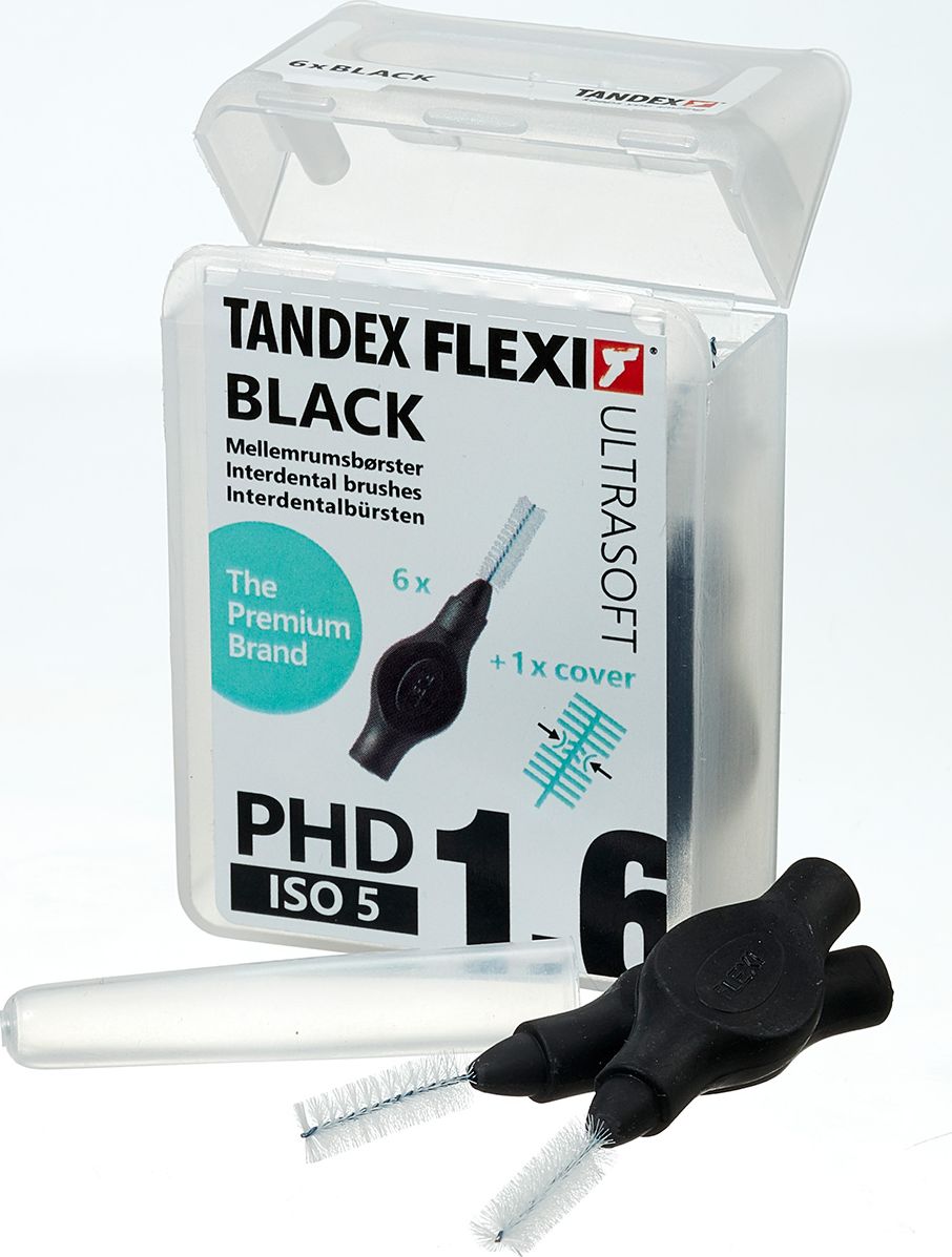 Tandex Tandex ( 6 szt.) Flexi Ultra Soft Black 5,00 mm Medium 5703459004722 (5703459004722) mutes higiēnai