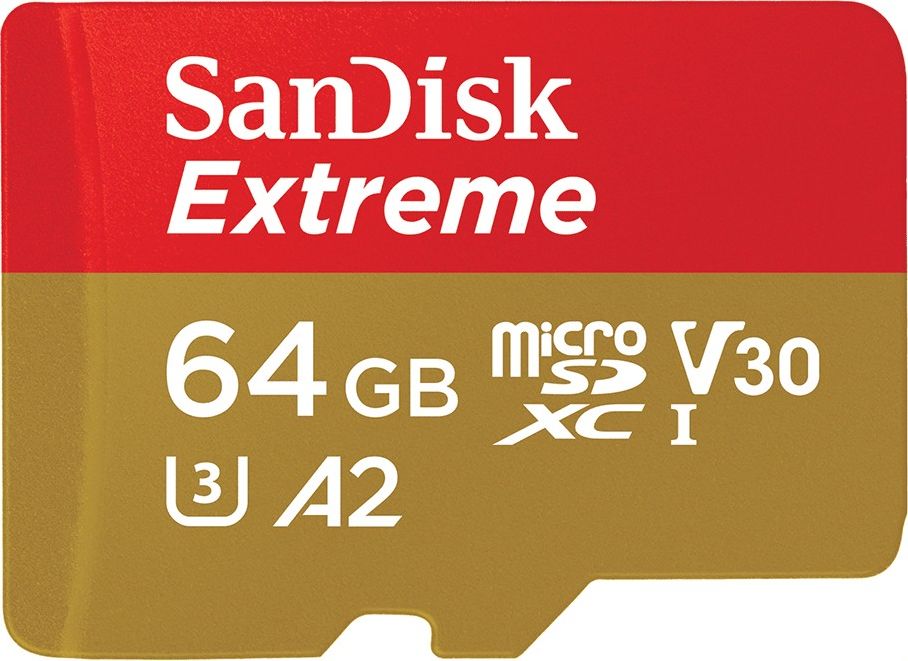SanDisk Extreme 64 GB MicroSDXC UHS-I Class 10 + adapter atmiņas karte