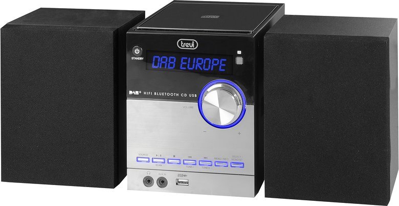 Wieza Trevi Wieza Trevi HCX10D8 DAB CD/MP3/USB Bluetooth black 8485705 (8011000023915) mūzikas centrs